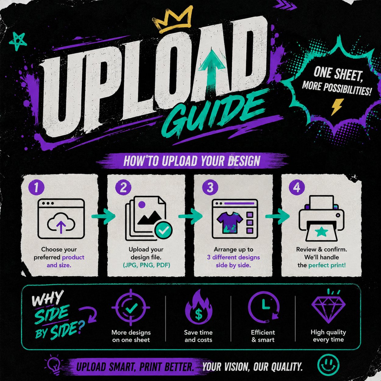 Upload Already Built DTF Gang Sheet