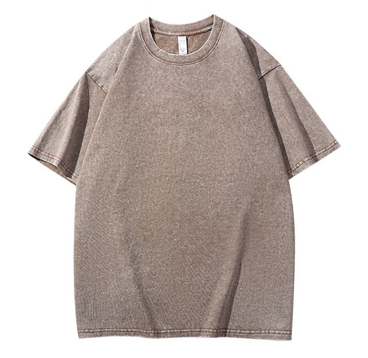 washed heavy cotton - brown