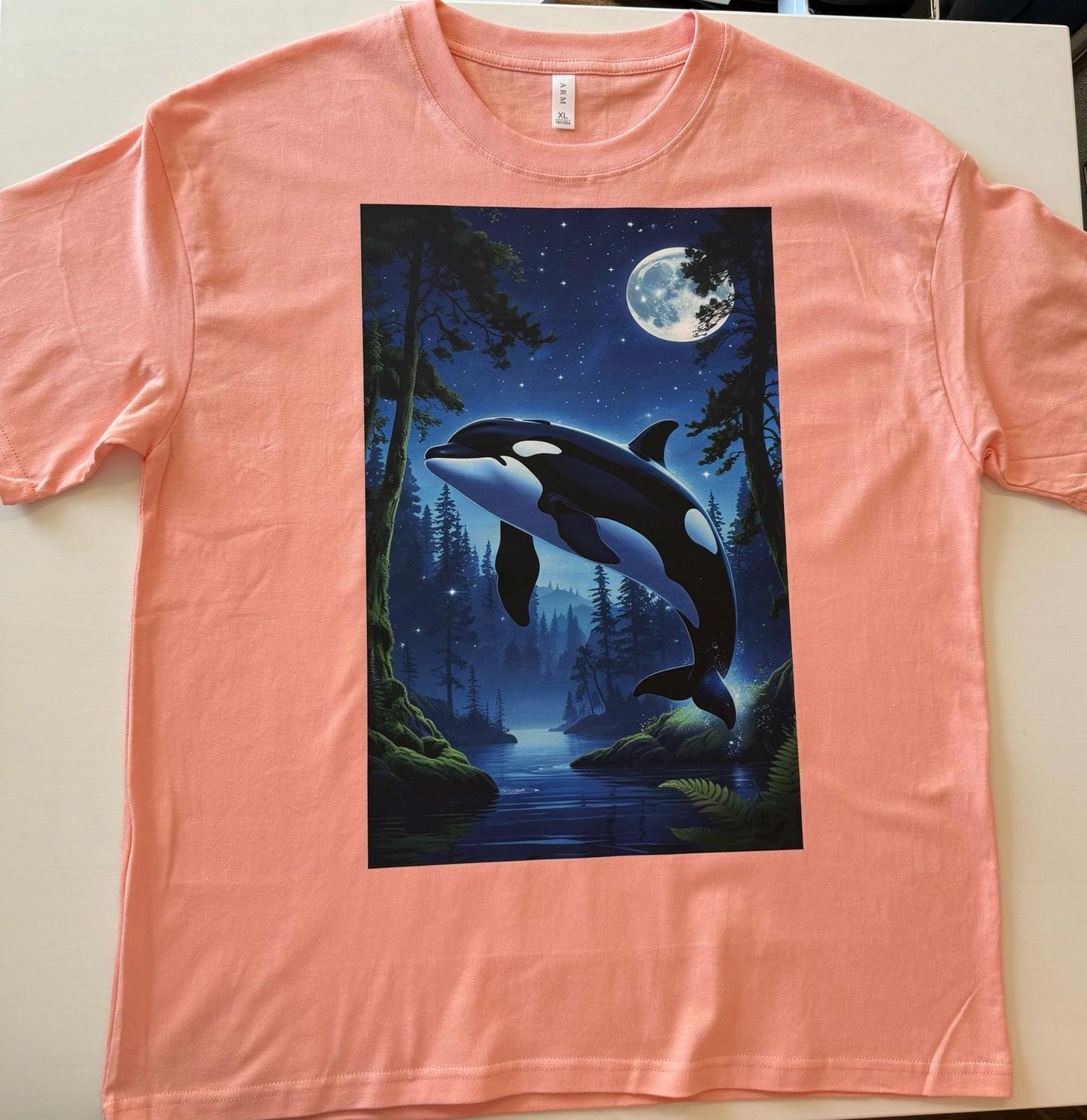 E#1096-M-cotton 100%, super soft, super comfy, graphic tee