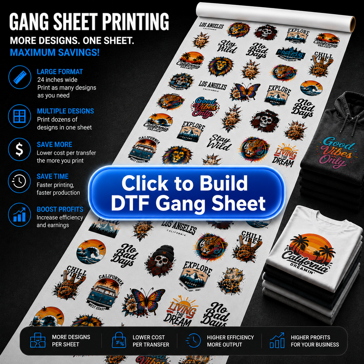 Build DTF Gang Sheet