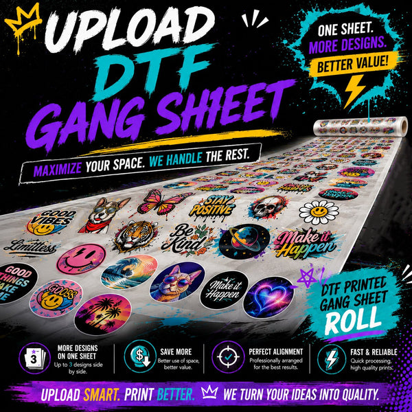 Upload Already Built DTF Gang Sheet
